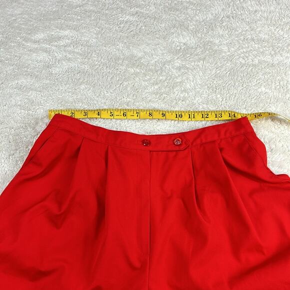 Vintage 80s Barclay Square high waisted red culottes, size small - med - Picture 8 of 11
